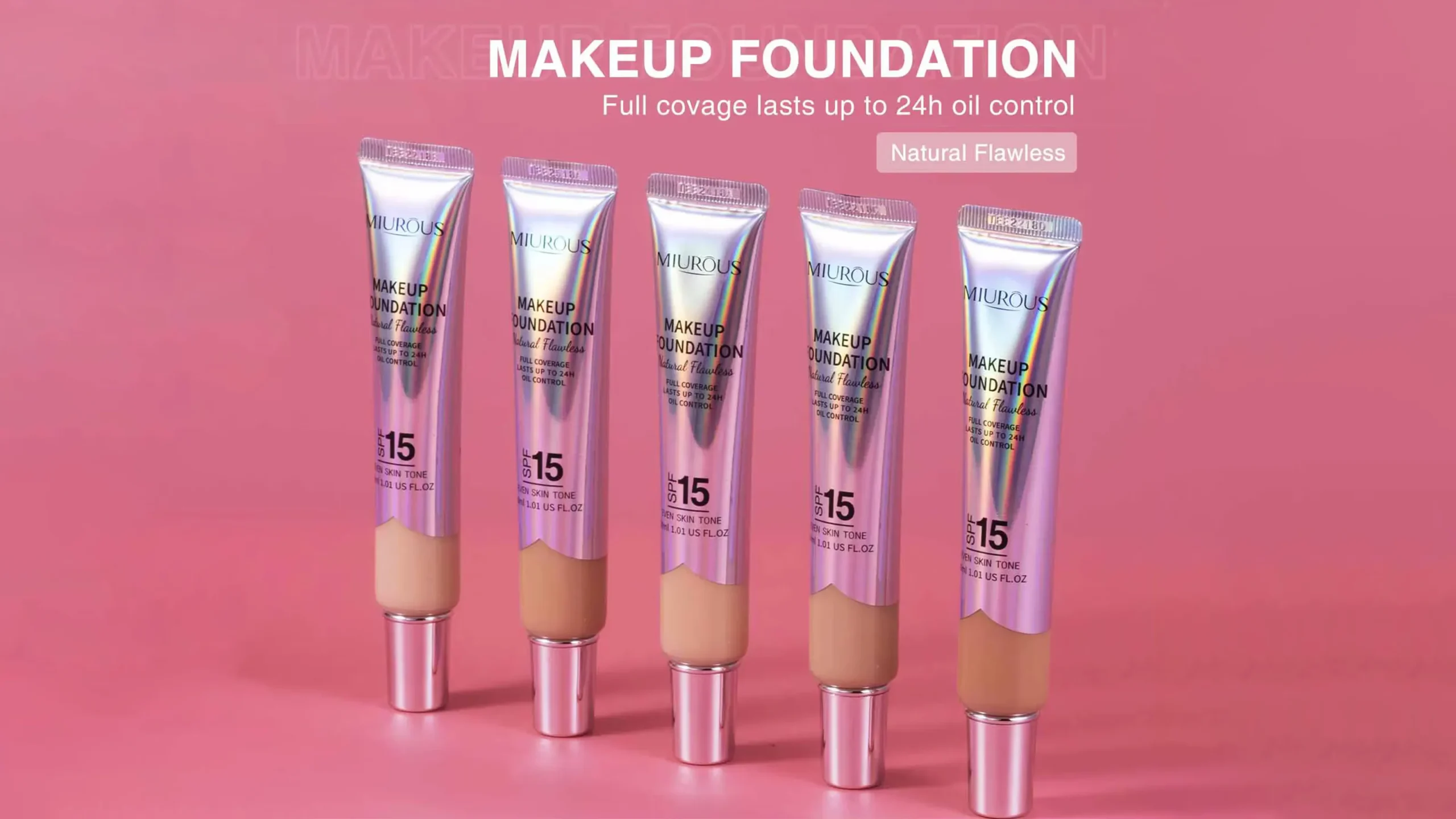 Miurous Makeup Foundation (5 Shades) - Image 5